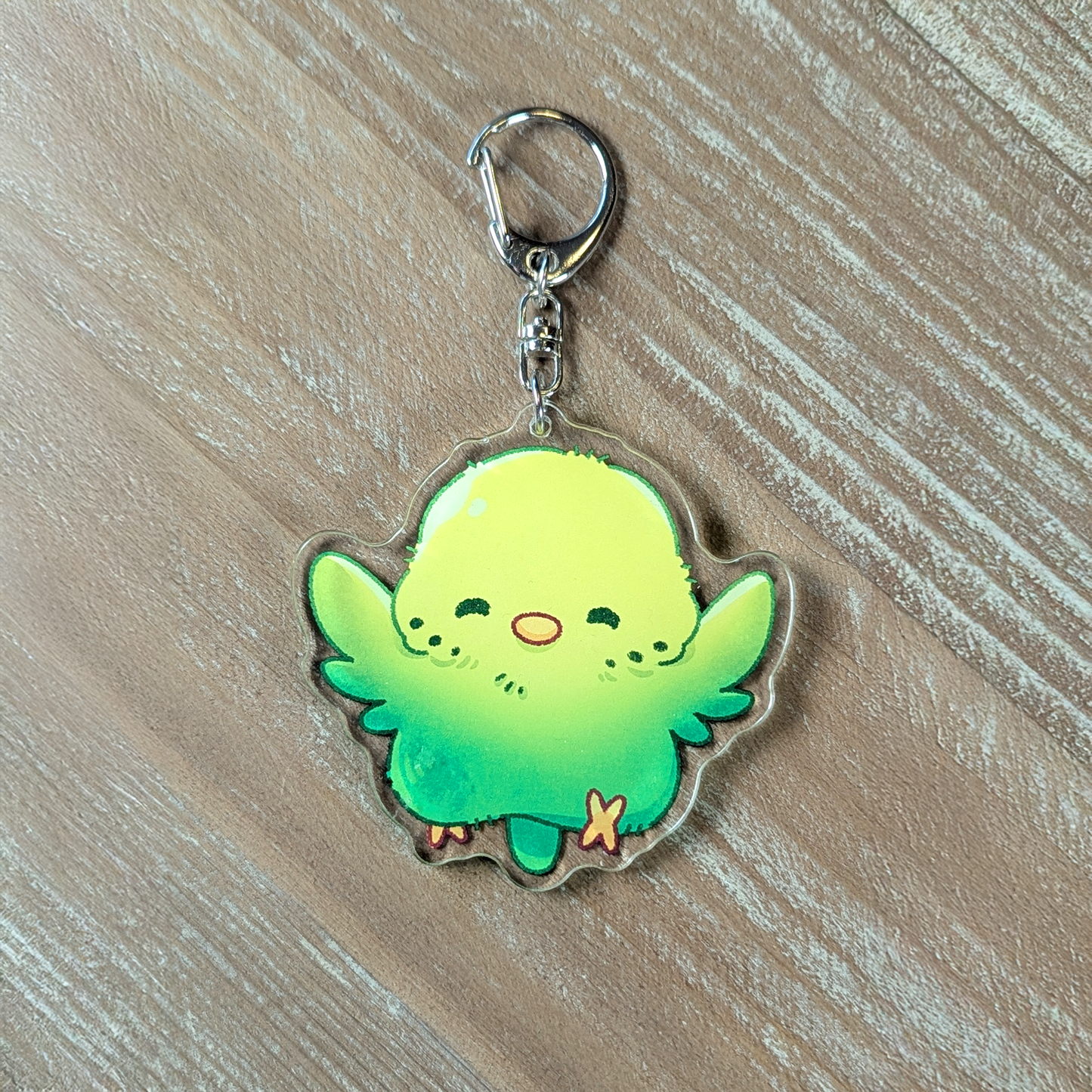 Schlüsselanhänger - Wellensittich gün