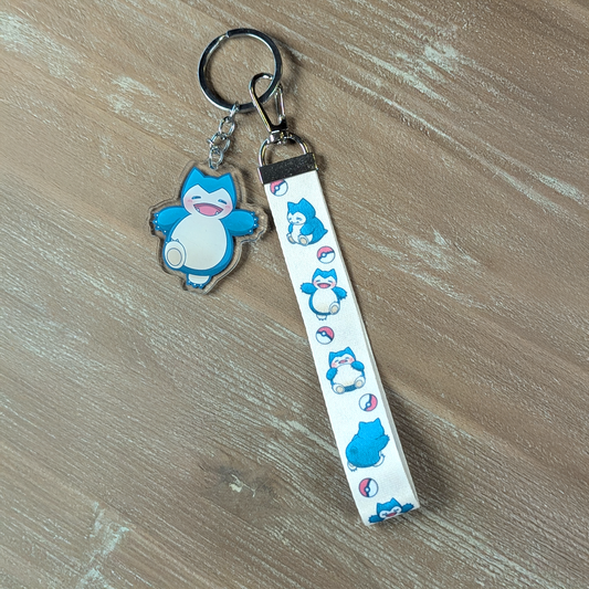 Lanyard & Charm - Blauer Bär
