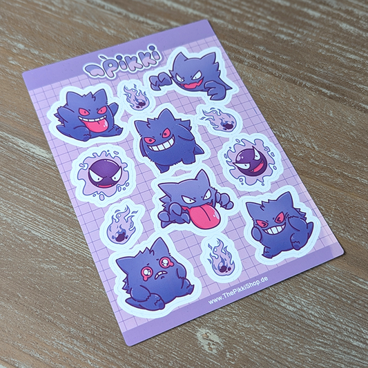 Sticker Sheet - Lila Geister