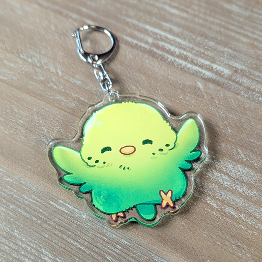 Schlüsselanhänger - Wellensittich gün