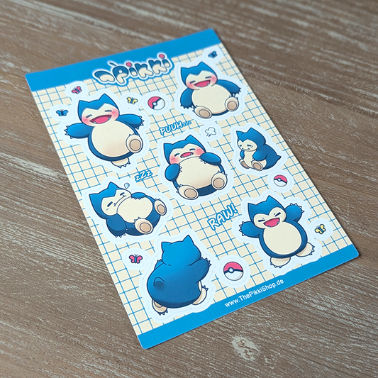 Sticker Sheet - Blauer Bär