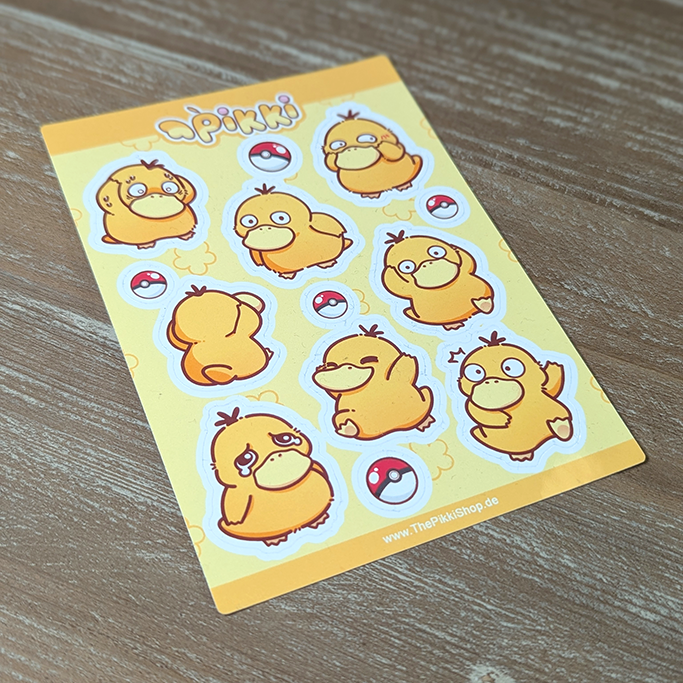 Sticker Sheet - Gelbe Ente