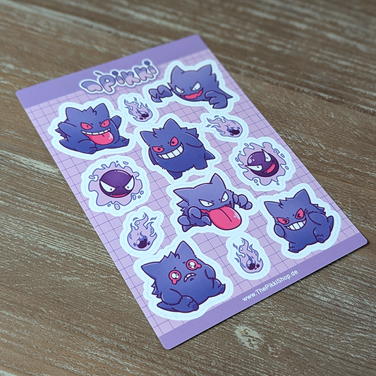 Sticker Sheet - Lila Geister